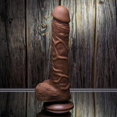 Gender X 10'' FLEXSKIN Poseable True Feel Dark Dildo > Realistic Dildos and Vibes > Penis Dildo